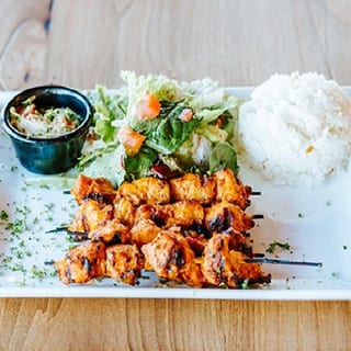 combo shish kebab plate